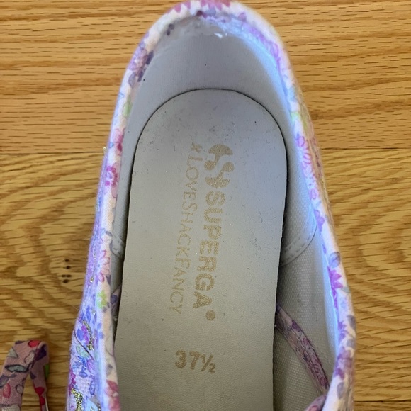 LOVESHACKFANCY x SUPERGA sneakers, sz 37 1/2 - Picture 3 of 5